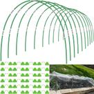 Garden Hoops FubeGi 60 unidades, conjunto ajustável de fibra de vidro de 244 cm
