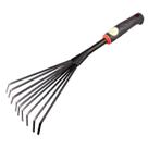Garden Leaf Rake de aço de 9 pinos para gramado, quintal e exterior Cl