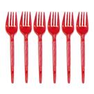 Garfinho Descartável Vermelho Neon para Festas - 50 Un