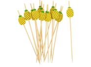 Garfinhos/Palitinhos Infantil Lancheiras - Abacaxi 12pçs