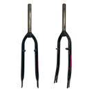 Garfo 26" Rígido 28,6mm Oversize Beach V-Brake Preto/Rosa