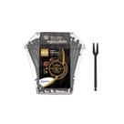 Garfo Aperitivo Preto Premium Strawplast 180 Unidades