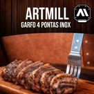 Garfo Churrasco 4 Pontas INOX - Conjunto com 4 Peças Artmill