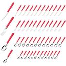 Garfo Colher Faca Colher Chá Inox Vermelho Luna 48 Peças Garfo Colher Faca Colher Chá Inox Vermelho Luna 48 Peças