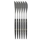 Garfo Colher Faca Colher De Sobremesa Talheres Inox 6pç Slim Garfo Colher Faca Colher De Sobremesa Talheres Inox 6pç Slim