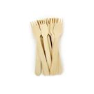 Garfo De Madeira Biodegradável Para Refeição 16cm 50u Garfo De Madeira Biodegradável Para Refeição 16cm 50u