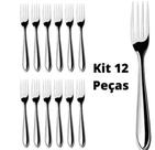 Garfo de Mesa com 12 pçs Aço Inox19x(C) - 123útil Garfo de Mesa com 12 pçs Aço Inox19x(C) - 123útil