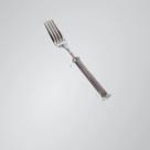 Garfo de mesa de inox com cabo em estanho modelo Dórica (GM07)