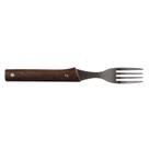Garfo de mesa robusto para em aço inox e cabo de madeira Riga