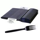Garfo de plástico preto Cutlerease WNA Refil 960 Garfos