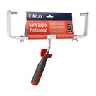 Garfo Duplo Atlas Ajustável 30-46cm Cabo Ergonômico Rosca Para Rolos Profissionais