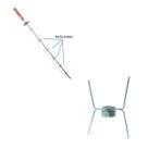 Garfo Duplo P Frangueira Espeto Gancho Kit Com 10 Unidades