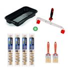 Garfo Duplo Profissional + Bandeja + 2 Trinchas + 4 Rolo Anti-gota 46cm
