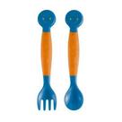 Garfo e Colher Flexiveis Funny Meal Laranjito Multikids Baby - BB1140