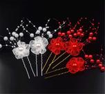 Garfo em forma de U Bridal Imitation Pearl Hairpin AKOAK x10