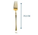Garfo gold de mesa inox 20,2cm - dolce home Garfo gold de mesa inox 20,2cm - dolce home