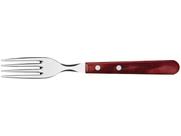 Garfo Jumbo Tramontina Churrasco Inox e Cabo Polywood Vermelho