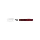 Garfo Jumbo Tramontina Com Lâmina Em Aço Inox E Cabo De Madeira Polywood Vermelho Tramontina