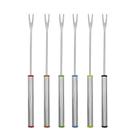 Garfo p/ fondue inox jg. 6pcs cjga-006 Garfo p/ fondue inox jg. 6pcs cjga-006