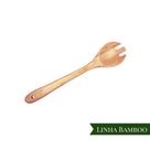 Garfo redondo pratico ecologico linha bamboo 30cm infinite