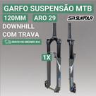 Garfo Suspensão Bike MTB Sr Suntour Axon34 Werx EQ Boost 120MM Com Trava