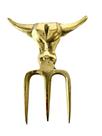 Garfo Tridente Bronze Churrasco Boi Bull Tridente Garfo Tridente Bronze Churrasco Boi Bull Tridente