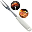 Garfo Trinchante Churrasco 29,5cm Inox Cabo Plastico Longo