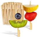 Garfos de aperitivo de bambu para estocar sua casa 500 unidades de 3,5 cm