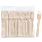 Garfos de madeira descartáveis Hedume 300 Pack Biodegradáveis