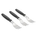 Garfos de Mesa Itaparica 3 Peças Preto Brinox - 6002/310