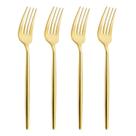 Garfos de plástico dourado U-QE 180 unidades, 19,3 cm, resistentes para festas