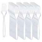 Garfos de plástico Liacere, 360 unidades, sem BPA, 17 cm, transparentes, descartáveis Garfos de plástico Liacere, 360 unidades, sem BPA, 17 cm, transparentes, descartáveis