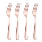 Garfos descartáveis Liacere Rose Gold 18,8 cm, pacote com 200