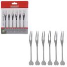 GARFOS PARA APERITIVOS 10cm AÇO INOX HAUSKRAFT - KIT COM 6un