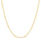 Gargantilha 42 CM Rommanel fio redondo Folheada a Ouro 531966