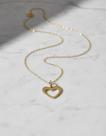 Gargantilha Bailarina Mini 50 Cm Coração Vazado G Ouro 18k Dourado Gargantilha Bailarina Mini 50 Cm Coração Vazado G Ouro 18k Dourado