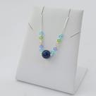 Gargantilha Banhada A Prata Com Bola E Cristais Bijou Art