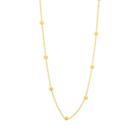 Gargantilha banhado ouro 3x 24k 18k e 22k feminino bolas cadeado com globos vazados rommanel 40 cm 530678