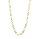 Gargantilha banhado ouro 3x 24k 18k e 22k feminino fio losango rommanel 42cm 531468