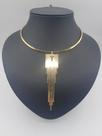 Gargantilha chapada banhada a ouro 18k