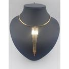 Gargantilha chapada banhada a ouro 18k