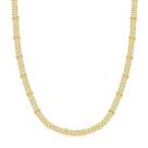 Gargantilha Chocker Malha Mini Elo Cadeado Folheado A Ouro