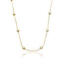 Gargantilha Choker Colar Feminino com Bolinhas Ouro 18k Leve