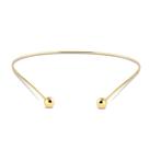Gargantilha Choker Esferas Lisas Nas Pontas Folheado A Ouro Gargantilha Choker Esferas Lisas Nas Pontas Folheado A Ouro