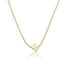Gargantilha Choker Trevo de 4 Folhas Pingente Banho Ouro 18k