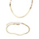 Gargantilha Colar Choker Feminino Fita Laminada Dourado Folheado Gargantilha Colar Choker Feminino Fita Laminada Dourado Folheado
