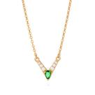 Gargantilha Colar Feminino Lindo Delicado Rommanel Banhado A Ouro Com Zircônias