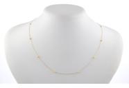 Gargantilha Corrente Bolinhas 45 Cm 3.0 Ouro 18k 750 Colar