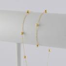 Gargantilha Corrente Bolinhas 60 Cm 4.0 Ouro 18k 750 Colar