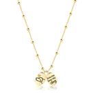 Gargantilha De Bolinhas Love Pet My Dog Folheado A Ouro